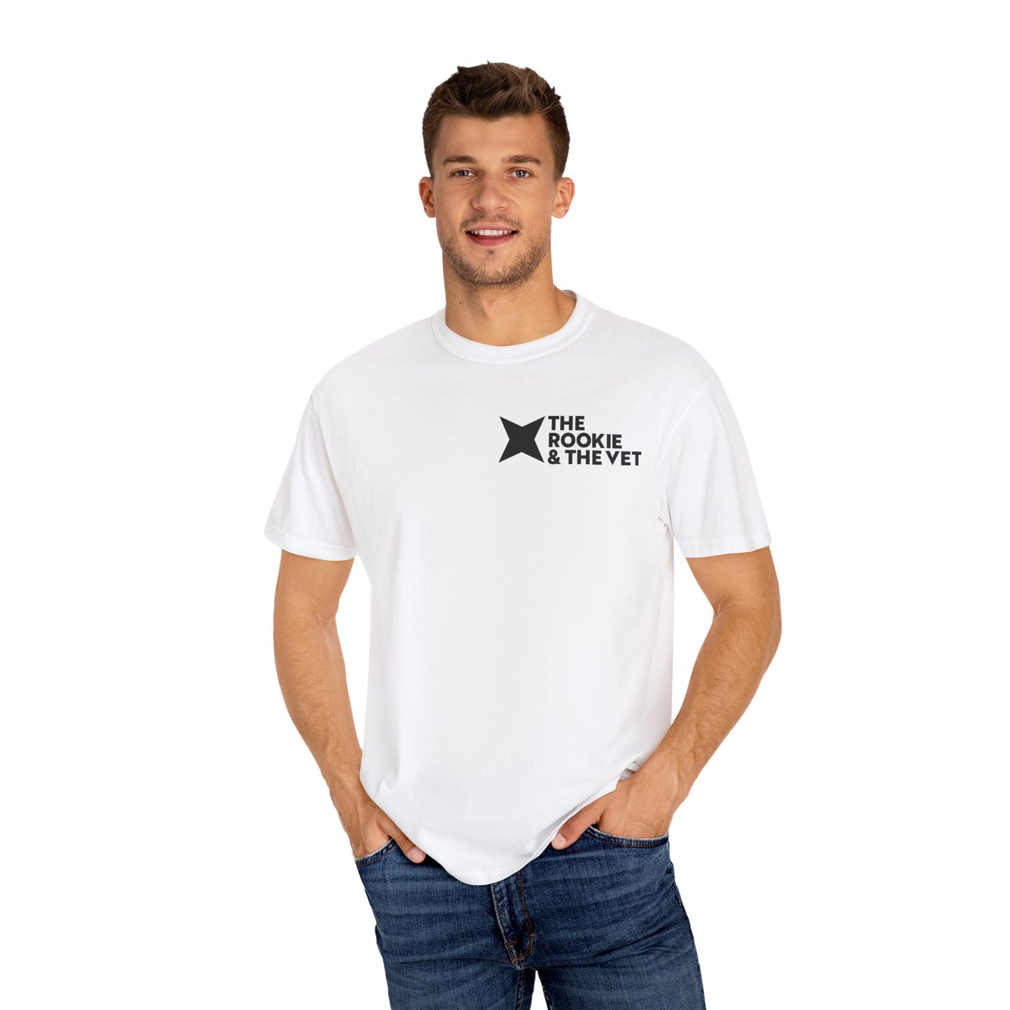 Unisex Garment-Dyed T-Shirt - The Rookie & The Vet Design